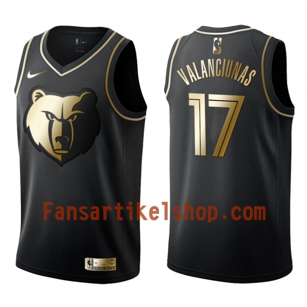 NBA Memphis Grizzlies Trikot Jonas Valanciunas 17 Nike Schwarz Golden Edition Swingman - Herren